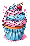 cupcakes frosting sleeve pipping tattoo design idea