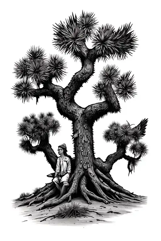 joshua tree, angel, rip, brother sister bond, air force, mail tattoo design idea