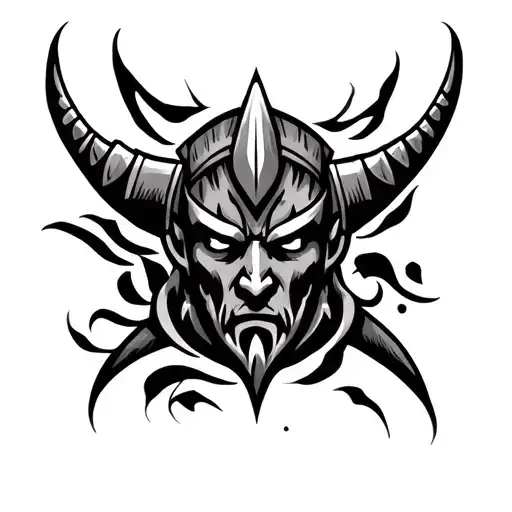 Viking Tribal tattoo design idea