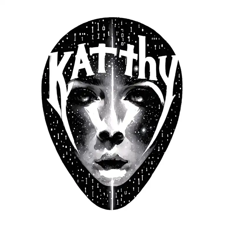 "Kathy" Morse Code infused universe tattoo design idea
