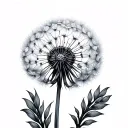 Dandelion tattoo design idea