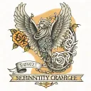 serenity prayer tattoo design idea
