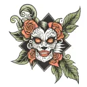 bad bitch tattoo design idea