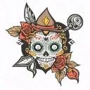 bad bitch tattoo design idea