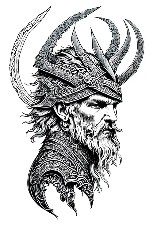Norse mythology tattoo design idea