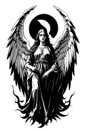 arcan angel tattoo design idea