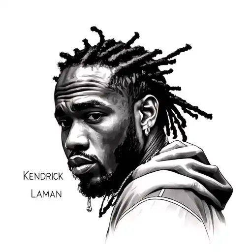 Kendrick Lamar realistic tattoo tattoo design idea