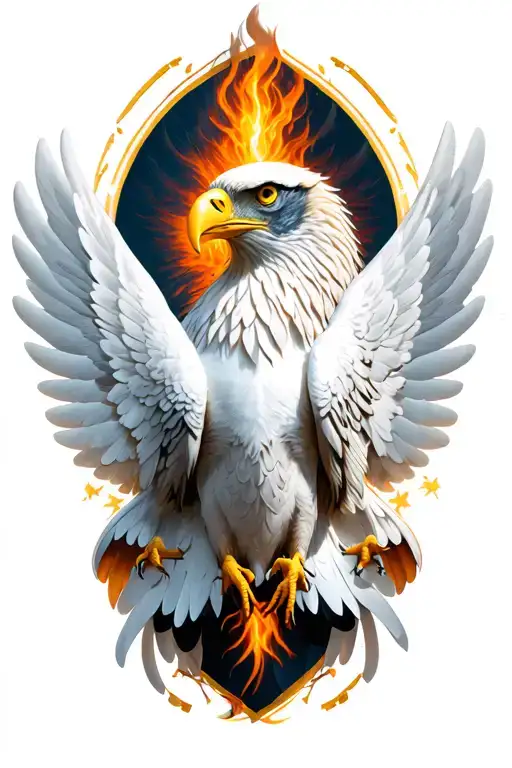 eagle wings tattoo design idea