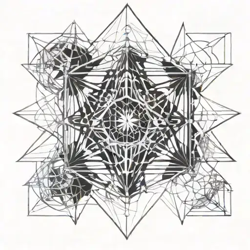 Metatrons Cube tattoo design idea
