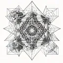 Metatrons Cube tattoo design idea