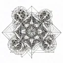 Metatrons Cube tattoo design idea