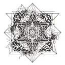 Metatrons Cube tattoo design idea