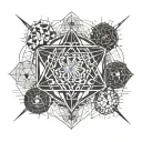 Metatrons Cube tattoo design idea