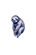Sloth tattoo design idea