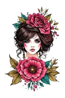 feminine tattoo design idea