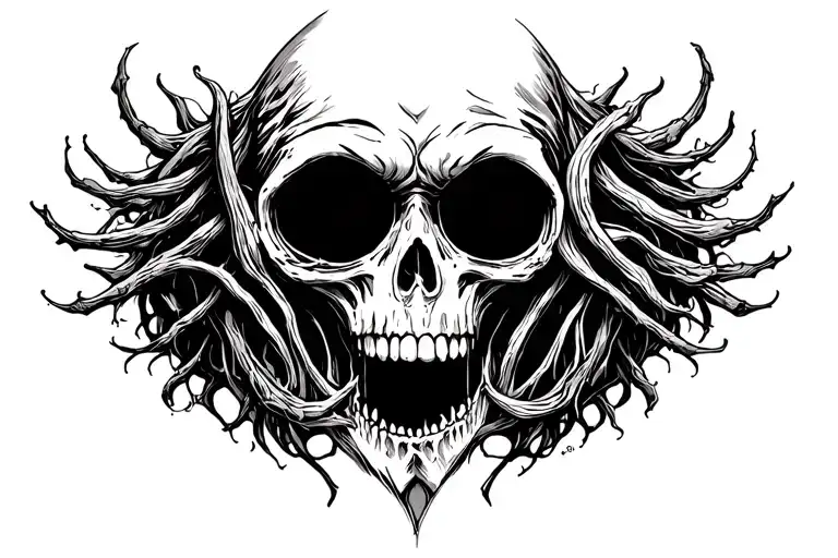 davy jones and love tattoo design idea