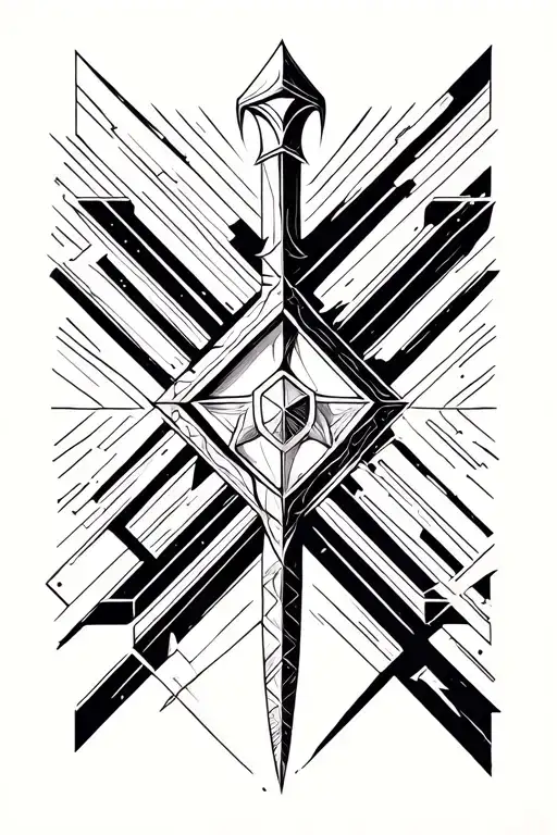 The difficult excalibur tattoo design idea