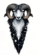 Aries constellation tattoo design idea