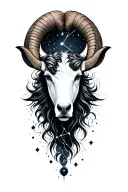 Aries constellation tattoo design idea