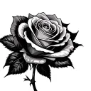 Concrete Rose tattoo design idea