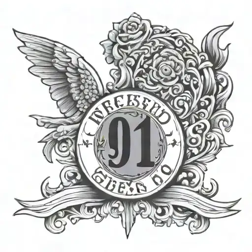 911 number tattoo design idea