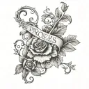 Proverbs 17:22 with vines tattoo design idea