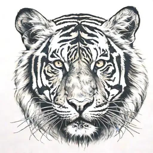 tiger head tattoo tattoo design idea