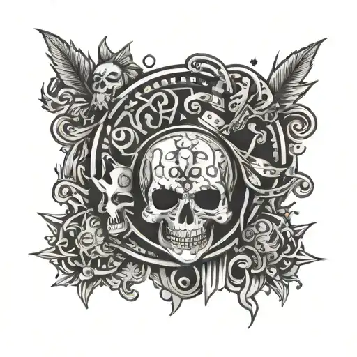  greed patience discipline ownership stickers representing all tattoo design idea