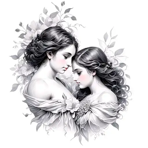 Eurydice And Orpheus tattoo design idea