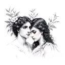 Eurydice And Orpheus tattoo design idea