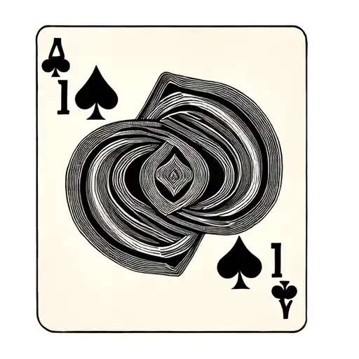 7 of diamonds and 2 of spades tattoo design idea