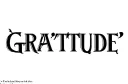 "GRATITUDE" tattoo design idea