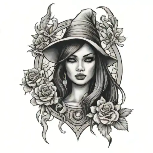 Alyxandria, Virgo, witch, empath tattoo design idea