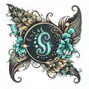 semicolon anxiety overthinking tattoo design idea