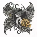 semicolon anxiety overthinking tattoo design idea