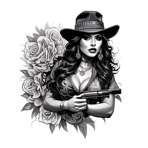 "Gloria" in Chicano gangster style tattoo design idea