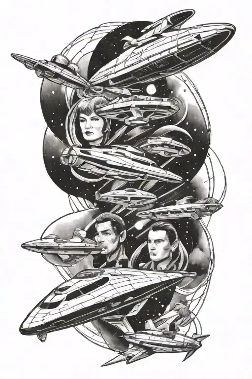 star trek the next generation  tattoo design idea