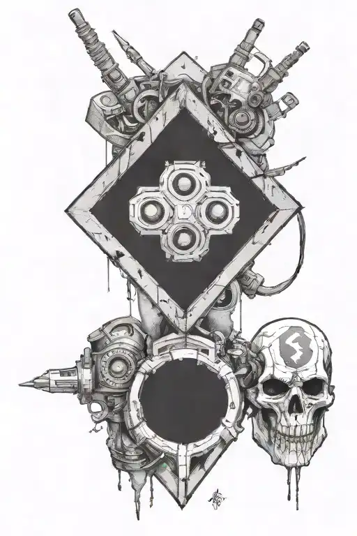 Borderlands 3 video game bandit tattoo design idea