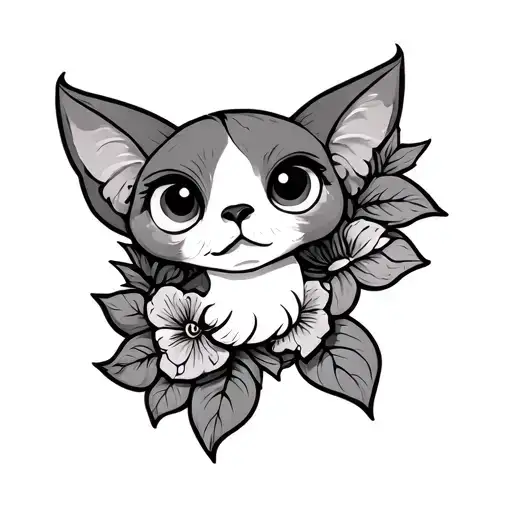 Cartoon tattoo design idea