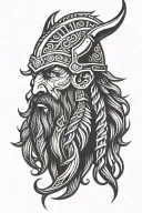 viking berserker head tribal inspired design featuring tattoo design idea