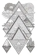 egiptian pyramids, engagement ring, Sahara Desert, stone tablest with 10 commandments, burning bush tattoo design idea