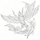 i want a minimalist tattoo which is not that huge for the back of my shoulder or even upper arm. I want it to be divine  tattoo design idea