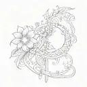 i want a minimalist tattoo which is not that huge for the back of my shoulder or even upper arm. I want it to be divine  tattoo design idea