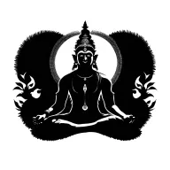Hanuman meditating tattoo design idea
