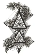 Toses, Geometry tattoo design idea