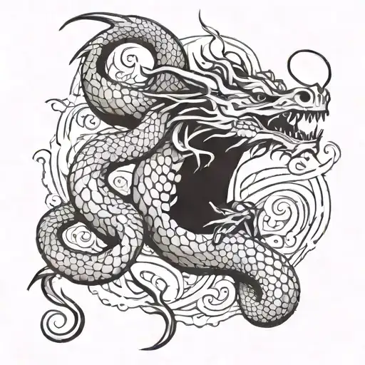 Avatar way of water Dragon  tattoo design idea