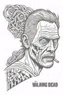 the walking dead  tattoo design idea