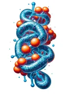 insulin molecule tattoo design idea