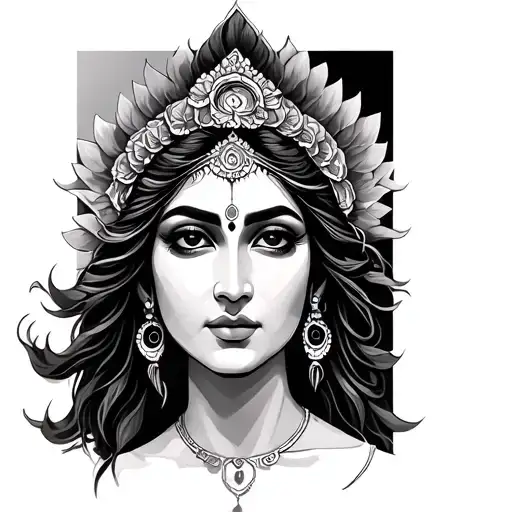 Kirtimukha tattoo design idea