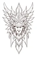 Valhalla symbol tattoo design idea